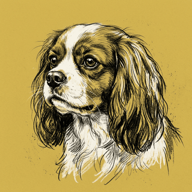Cavalier King Charles Spaniel illustration