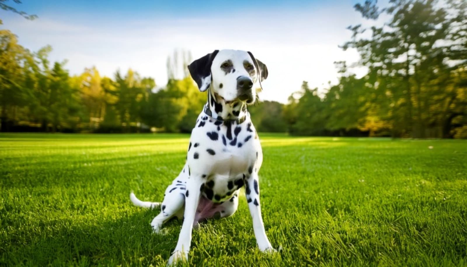 A healthy spotted Dalmatian in a Toronto park