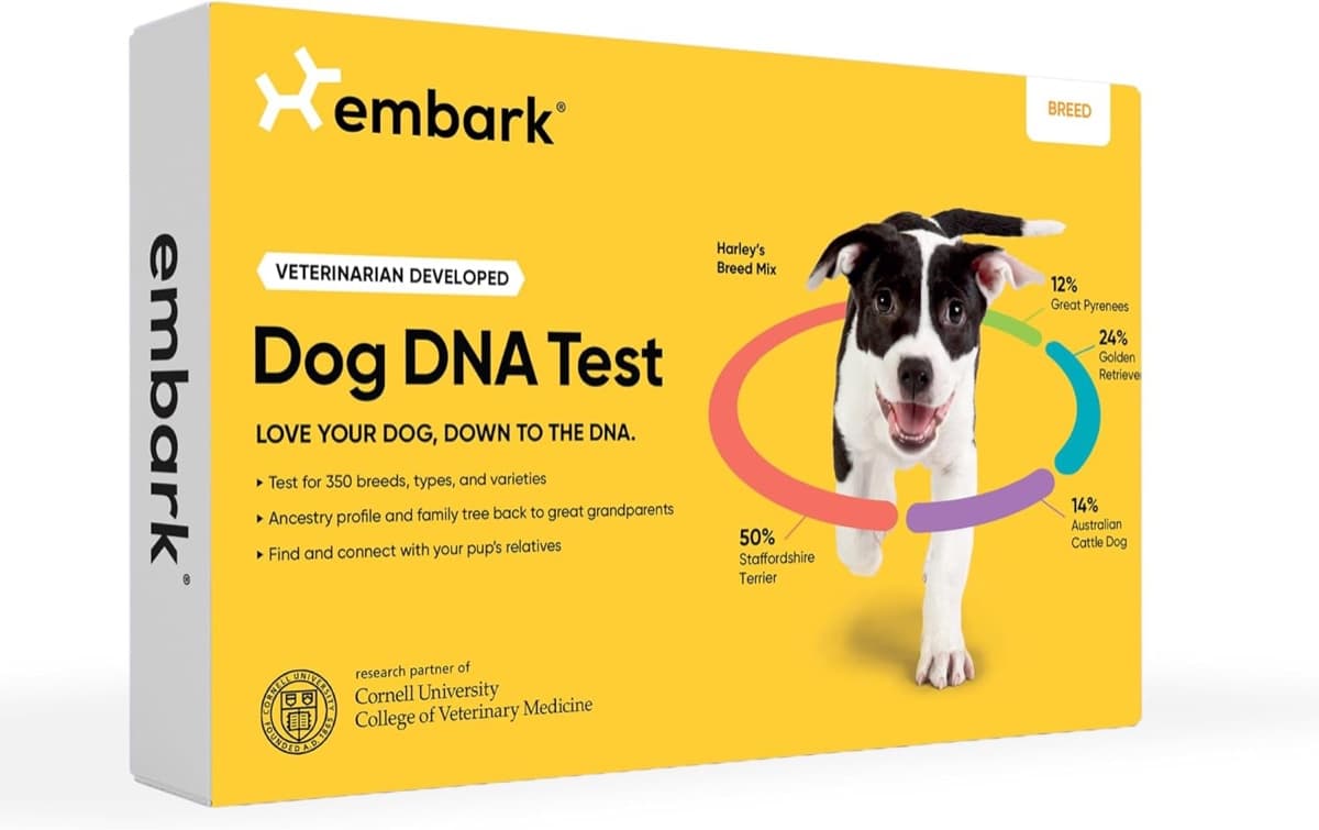 Embark Dog DNA Test breed identification kit box