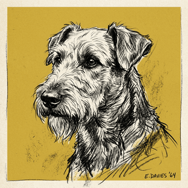 Airedale Terrier illustration