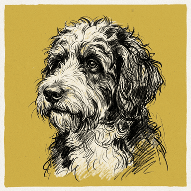 Bernedoodle illustration