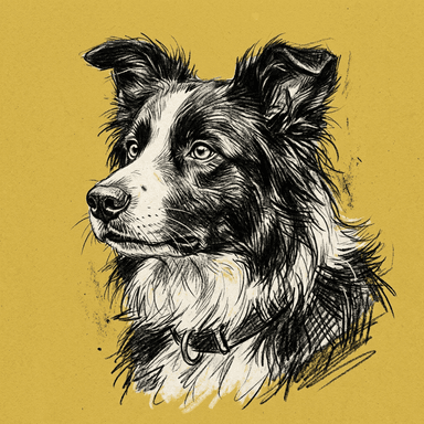 Border Collie illustration