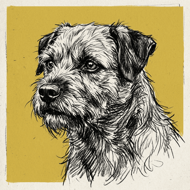 Border Terrier illustration