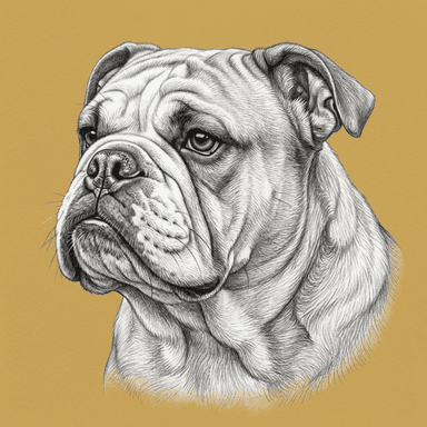 Bulldog illustration