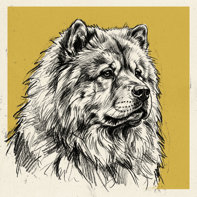 Chow Chow illustration