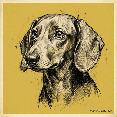 Dachshund illustration
