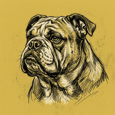 English Bulldog illustration
