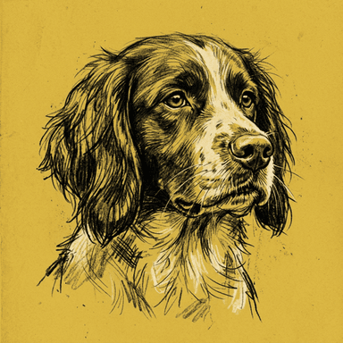 French Spaniel illustration