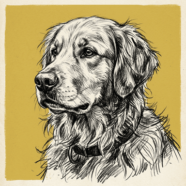 Golden Retriever illustration