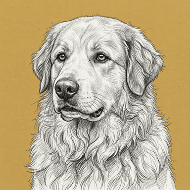 Great Pyrenees illustration