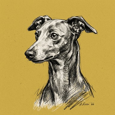 Italian Greyhound illustration