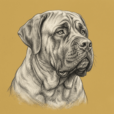 Mastiff illustration