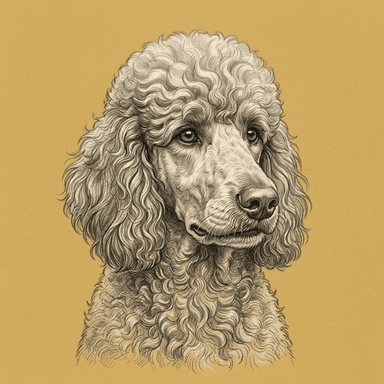 Poodle illustration