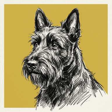 Scottish Terrier illustration
