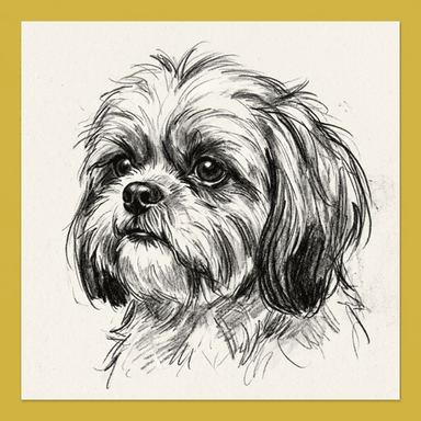 Shih Tzu illustration