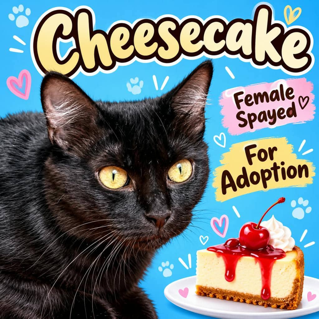 Cheesecake - Domestic Longhair available for adoption