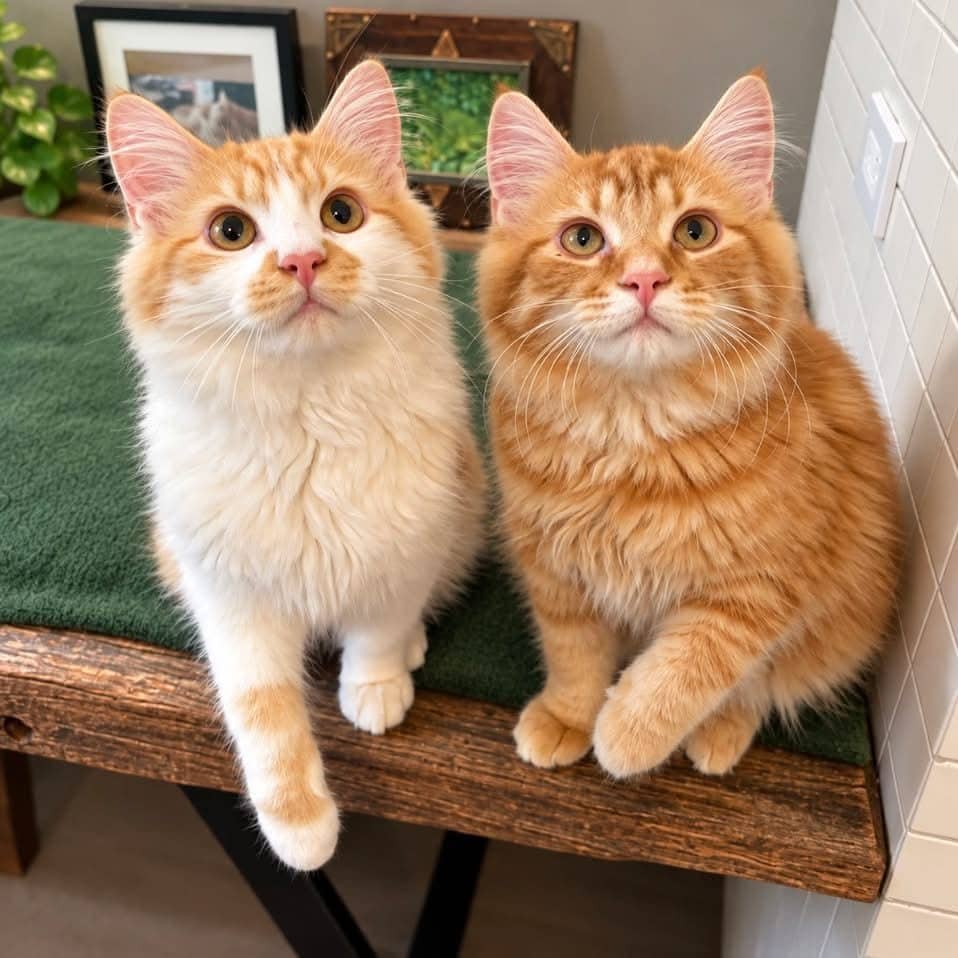Askott et Nook - Domestic Shorthair cat available for adoption in Quebec