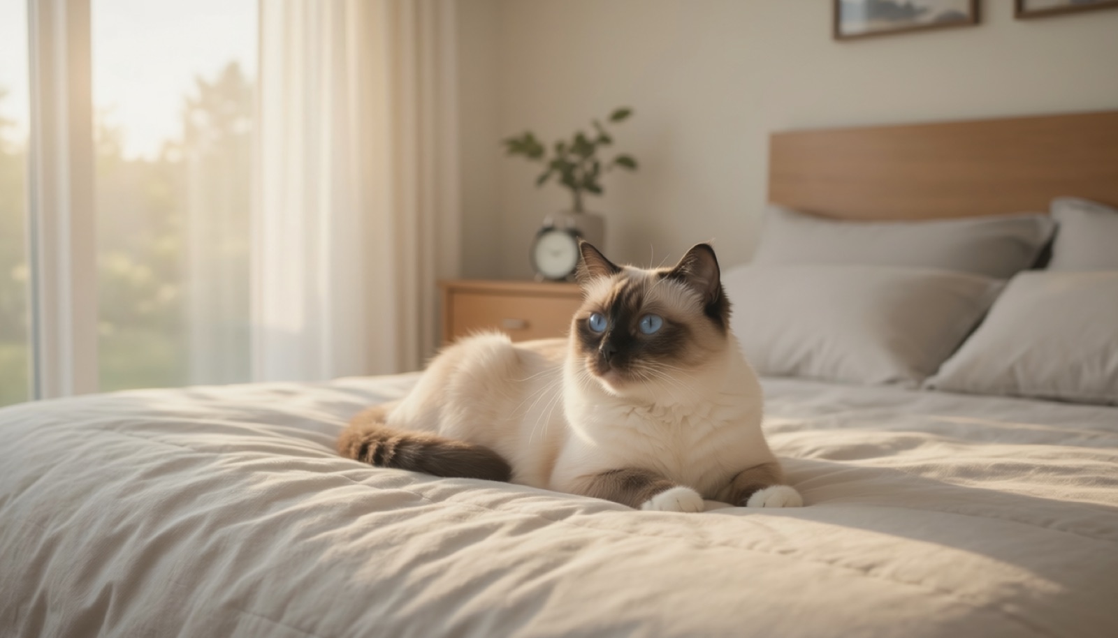 A Birman at home in Canada, waiting for a responsible rehoming match
