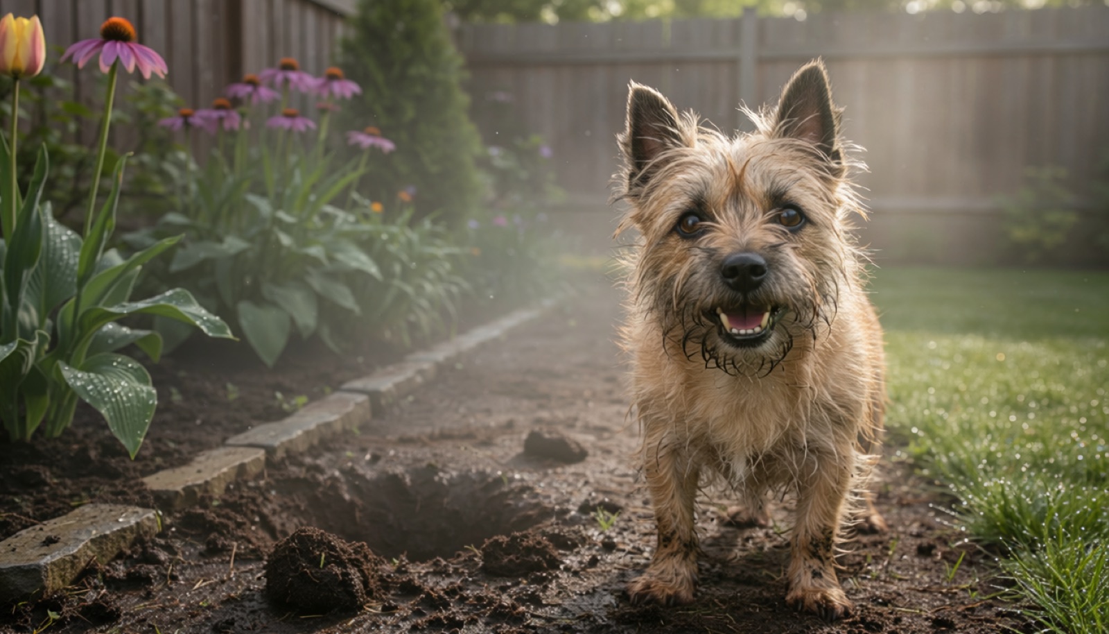 A Cairn Terrier at home in Canada, waiting for a responsible rehoming match