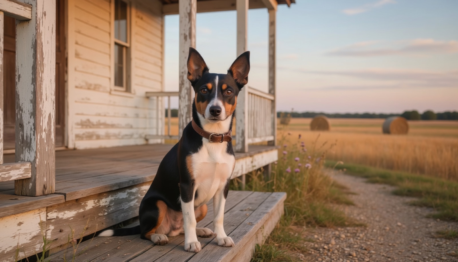 A Rat Terrier at home in Canada, waiting for a responsible rehoming match