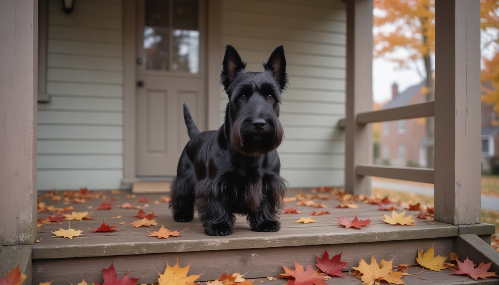 A Scottish Terrier at home in Canada, waiting for a responsible rehoming match
