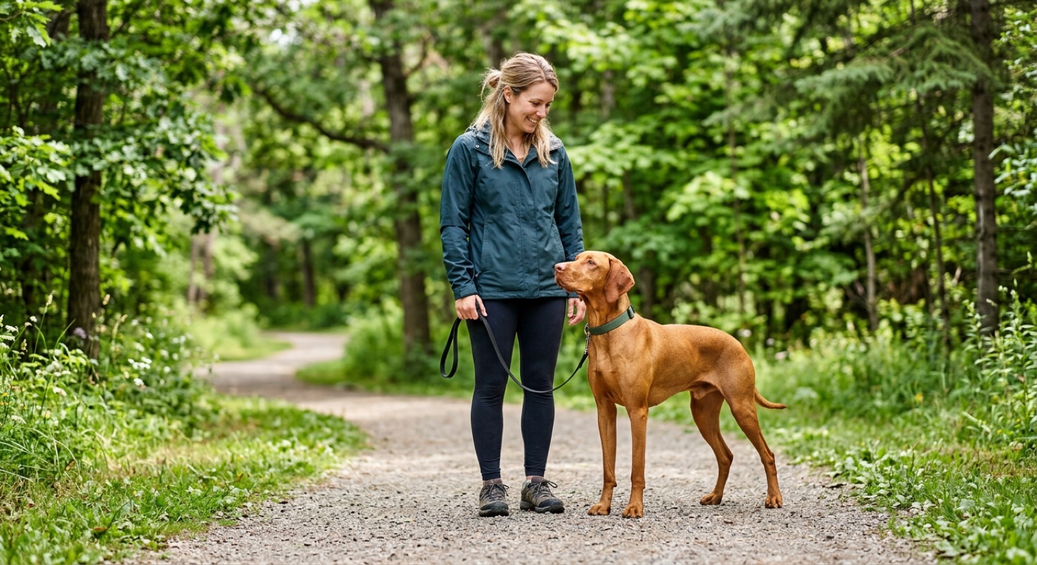 A Vizsla at home in Canada, waiting for a responsible rehoming match